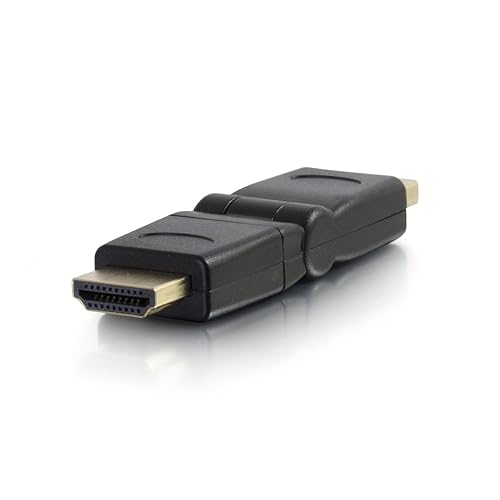 C2G 30548 360° Rotating HDMI Male to Female Adapter, Black Rotating HDMI Male to HDMI Female Adapter (NEW Version)