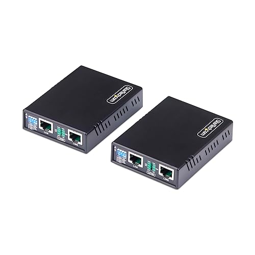 StarTech.com 10/100 Ethernet Extender Kit Up to 0.5mi (800m), Long-Range LAN Booster via Single Pair Wire/Phone Line/RJ45 UTP