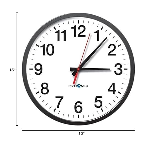 Pyramid Time Systems SEA3AALDRB Clock, Black