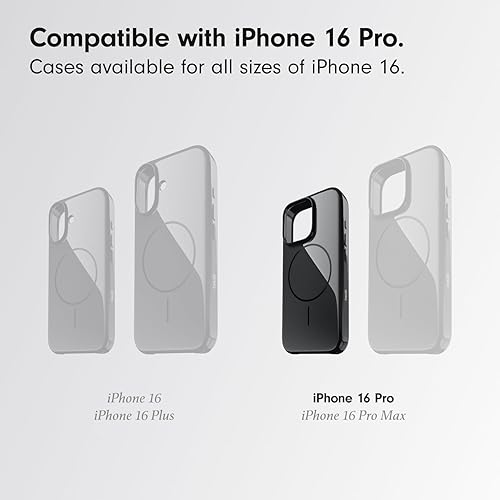 Beats iPhone 16 Pro Case with MagSafe and Camera Control, Scratch-Resistant Protective Cover, Slim Fit, Microfiber Lining - Midnight Black