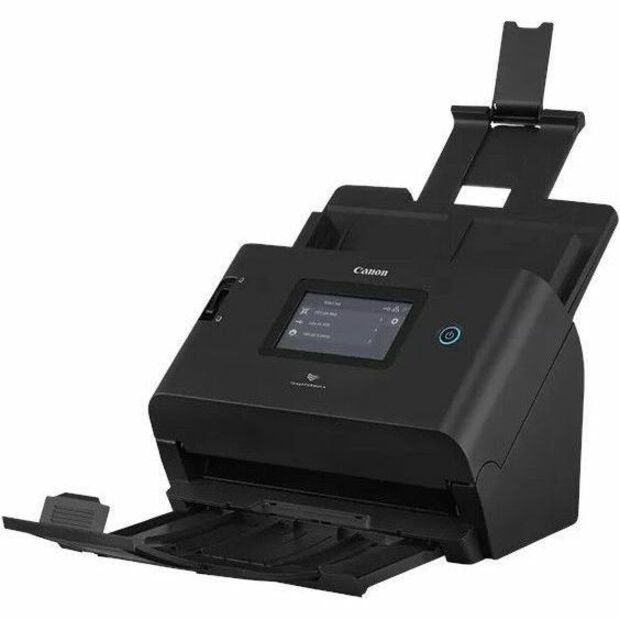 Canon imageFORMULA DR-S350NW Large Format Sheetfed Scanner - 600 dpi Optical - 24-bit Color - 8-bit Grayscale - 50 ppm (Mono) - 50 ppm (Color) - Color Scan - Duplex Scanning - Plain Paper, Paper Document - Wireless LAN - Desktop - USB