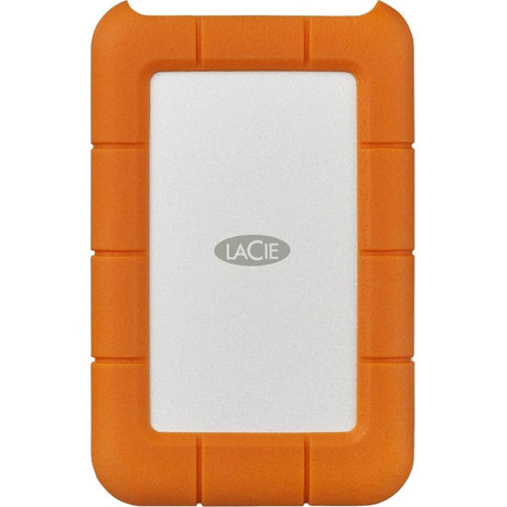 LaCie Rugged Secure External Hard Drive 2000 GB Orange, White
