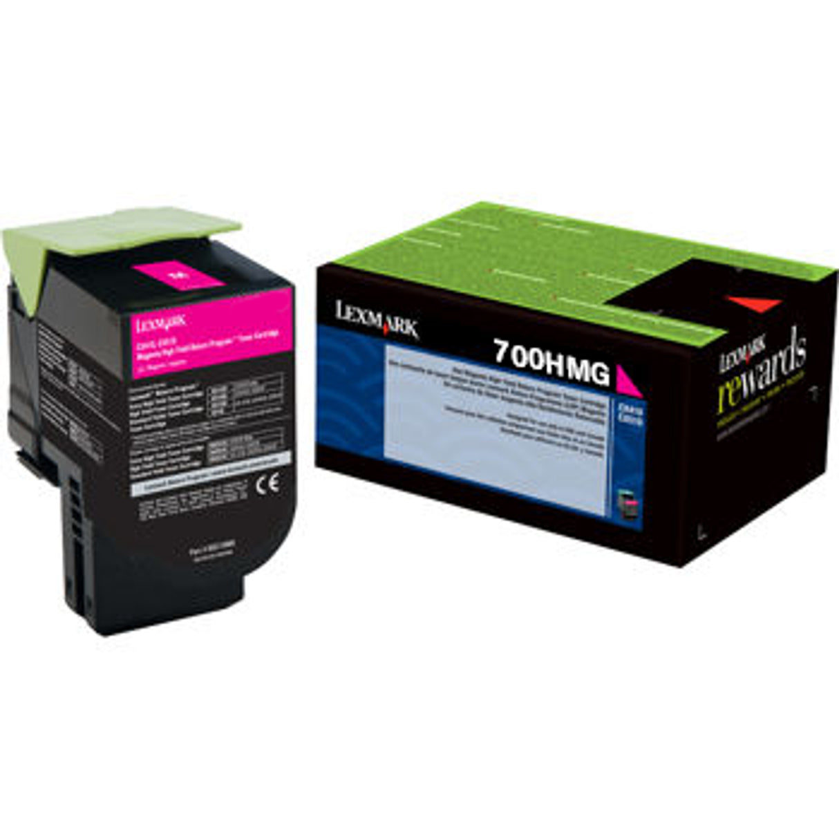 Lexmark High Yield Magenta Return Program Toner Cartridge for US Government, 3000 Yield (70C0HMG)