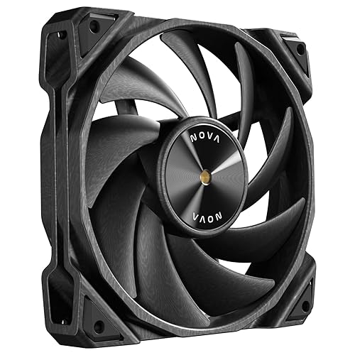 Antec Nova 120, PWM PC Fan, 120mm Fan, 3-Phase Speed Control, 3200 RPM, Industrial-Grade LCP Material, Black, Single Pack