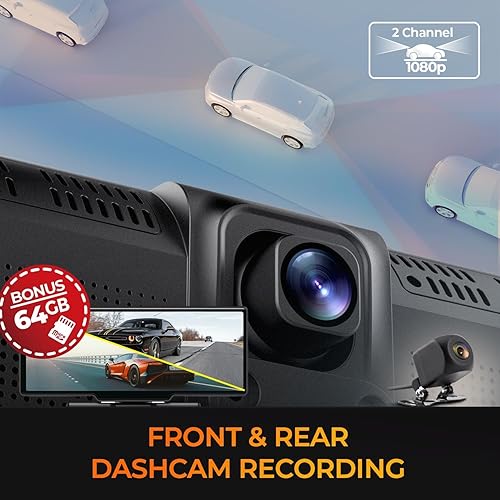 GekoGear Orbit C120 Portable Carplay & Android Auto with 1080P Backup Camera, 10.3 Inch HD IPS Touch Screen Carplay with 1080p Backup Camera, Car Audio Receivers with GPS Navigation, Bluetooth