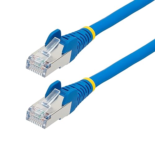 StarTech.com 100ft Blue CAT6a Ethernet Cable, Snagless RJ45, 10GbE, 100W PoE++, S/FTP, 500MHz, 27AWG Pure Bare Copper, LSZH