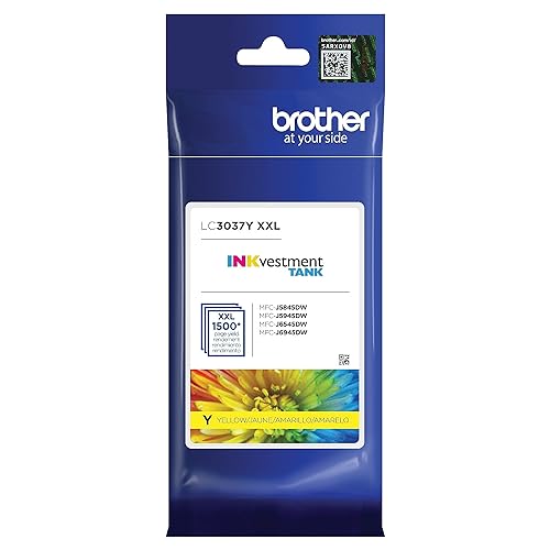 Brother LC3037YS Yellow Ink Cartridge, Super High Yield