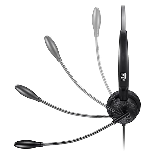 ADESSO Xtream P4 USB C Headset with Microphone TAA Compliant Made in Taiwan Dual Connector Business Communication Headset Mute Volume Answer End Call Controls Windows Mac Compatible