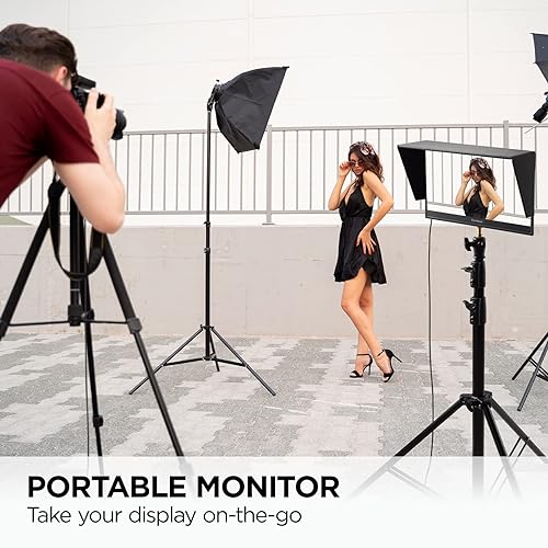 ViewSonic 15.6 Inch 1080p Portable OLED Monitor with 2 Way Powered 60W USB C, Pantone Validated, Factory Calibrated, Built in Ergonomic Stand with Protective Cover (VP16-OLED), Black