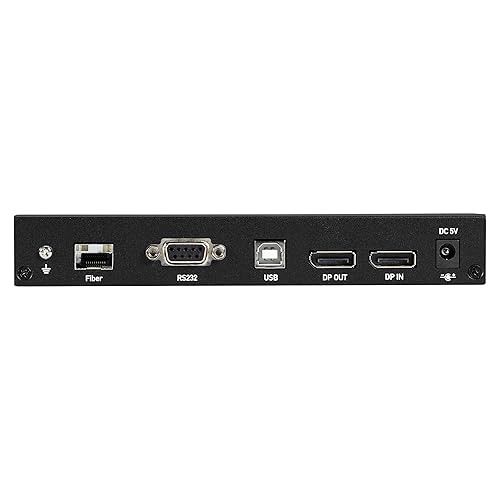 Black Box KVM Extender KIT Over Fiber - 4K30, Single-Head, DISPLAYPORT, USB 2.0 HUB, SERIA