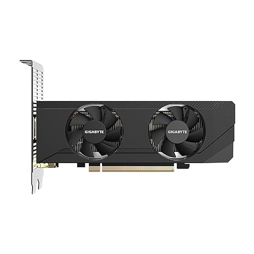 GIGABYTE GeForce RTX 3050 OC Low Profile 6G Graphics Card, 2X WINDFORCE Fans, 6GB GDDR6 96-bit GDDR6, GV-N3050OC-6GL Video Card
