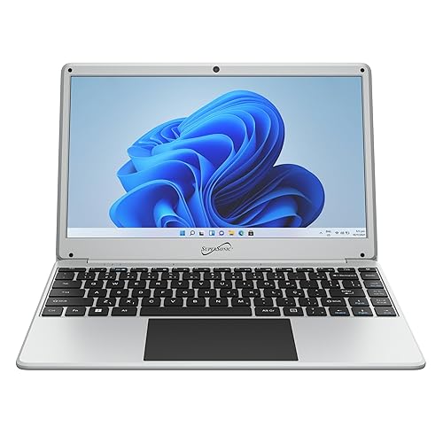 Supersonic SC-5514WNB 14-inch FHD Notebook Laptop, Intel Celeron N4120, 128GB Storage, 4GB RAM, Windows 11, 14 IPS Display, Bluetooth, Microsoft Office Trial, 2.0 Camera, Mini HDMI, Wi-Fi
