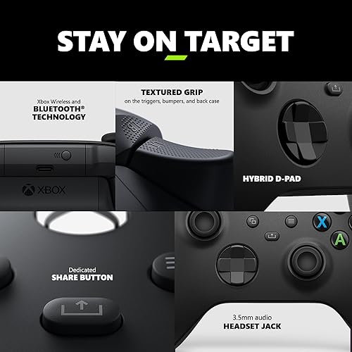 Xbox Wireless Gaming Controller (2025) – Carbon Black – Play on Xbox, Windows, Android, iOS, FireTV Sticks, Smart TVs, VR Headsets Controller Carbon Black