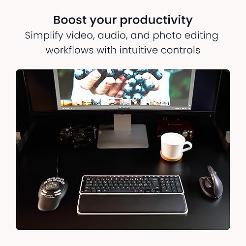 Contour Design Shuttlepro V.2 Programmable Jog Shuttle Multimedia Controller, Bl