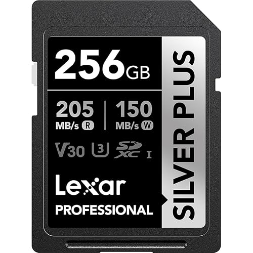 Lexar Professional Silver Plus UHS-I V30 SDXC Card - 256GB