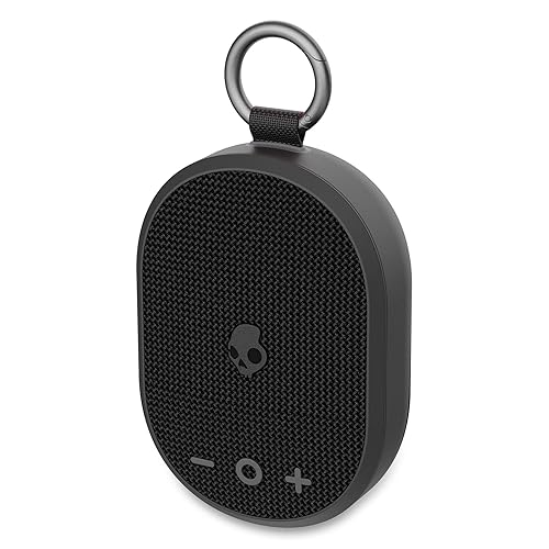 Skullcandy Kilo Wireless Bluetooth Speaker - IPX7 Waterproof Mini Bluetooth Speaker with 24 Hour Battery, Downward Firing Passive Radiator, and True Wireless Pairing - Perfect for Outdoor Black