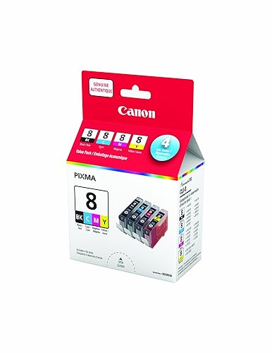 Canon Genuine CLI-8 4-Colour Ink Value Pack
