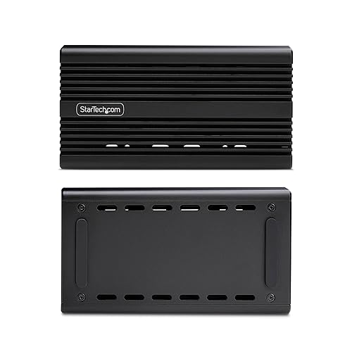 StarTech.com USB4 M.2 NVMe Enclosure, 40Gbps, External USB-C/Thunderbolt NVMe SSD Enclosure, Aluminum Heatsink Case, B+M/M-Key