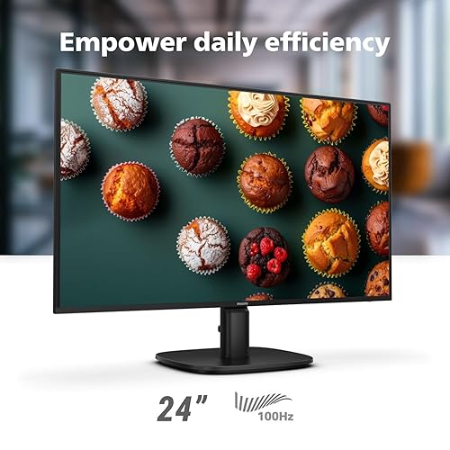 Philips 24B2N2100 24 inch FHD (1920 x 1080) 100Hz Gaming Office Monitor, Energy Star Certified, EPEAT Gold Certification, HDMI & VGA, 4 Year Advance Replacement Warranty 24 FHD EPEAT Gold