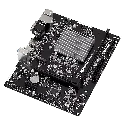 ASRock N100M Micro ATX (280) Motherboards - Intel, 1 DDR4 DIMM, 2 SATA3, 1 M.2