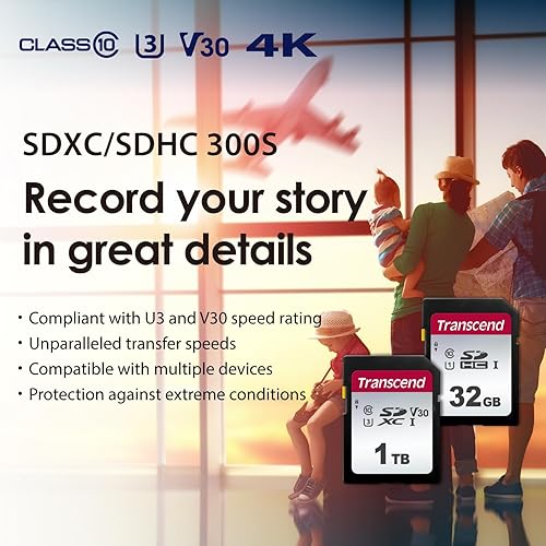Transcend 1TB SDXC/SDHC 300S Memory Card TS1TSDC300S