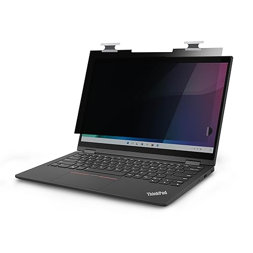 StarTech.com Lenovo X13 Yoga Gen 4 Bright Privacy Screen Filter with Touch, Flip-Over, 75% Light Transmittance, Anti-Glare