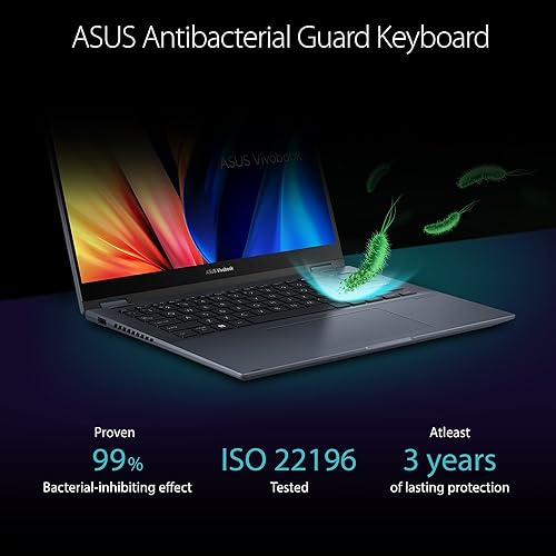 ASUS Vivobook S 14 Flip, 14” WUXGA Touch Display, Intel Core i5-13420H CPU, 16GB RAM, 1TB SSD, NumberPad, WiFi 6E, Windows 11 Home, Quiet Blue, TP3402VA-DS51T-CA