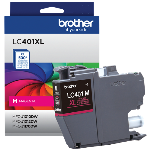 Brother Genuine LC401XLMS High Yield Magenta Printer Ink Cartridge