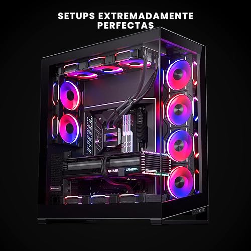 Phanteks D30-120 120x120x30mm PWM Case Fan, 250-2000 RPM, 61.5 CFM, 2.72 mm H2O, 31.8 dB(A), 3-Pin JST D-RGB, Compatible with Desktop, Radiator REVERSED, TRIPLE