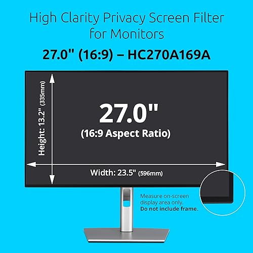 Kensington High Clarity Privacy Screens Filter 27 inch 16:9