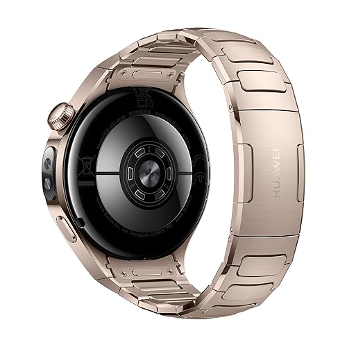 HUAWEI Watch 5, 42mm Smartwatches, Multi-Sensing X-TAP Technology, Spherical Sapphire Glass, Two Battery Modes, Intuitive Smart Gestures, Compatible with iOS and Android, Sand Gold