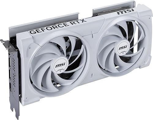 MSI Gaming RTX 5070 12G Ventus 2X OC White Graphics Card (12GB GDDR7, 192-bit, Extreme Performance: 2557 MHz, DisplayPort x3 2.1a, HDMI 2.1b, NVIDIA Blackwell Architecture)