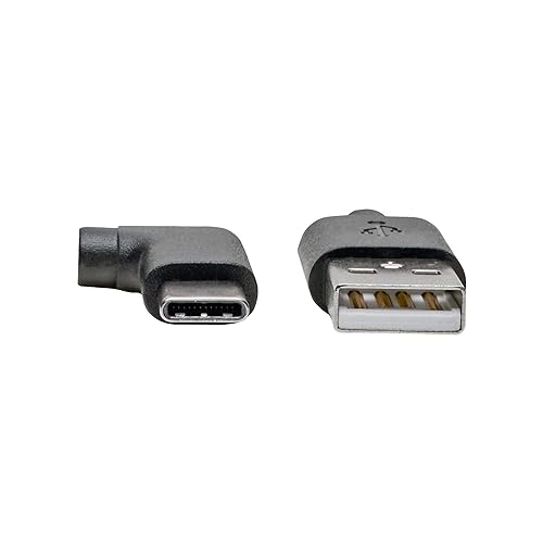 Tripp Lite USB 2.0 Hi-Speed Cable A to USB Type C M/Right-Angle, 6' (U038-006-CRA)