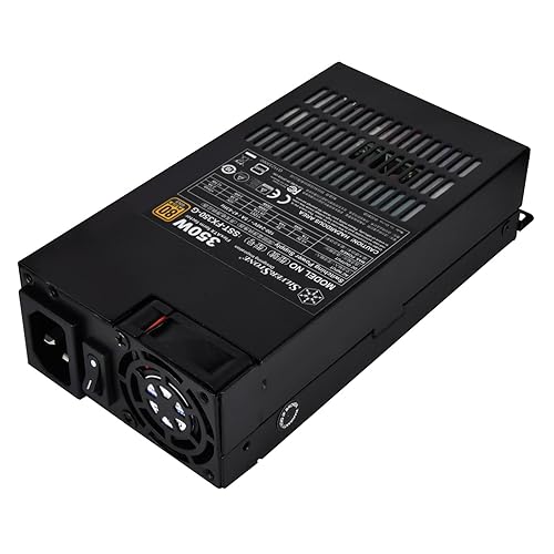 SilverStone Technology 350 Watt Flex ATX Power Supply with Fixed Cables and 80 Plus Gold with 6Pin PCIe Connector SST-FX350-G-USA, Black(Lead-Free Paint) 350W FLEX FX350-G
