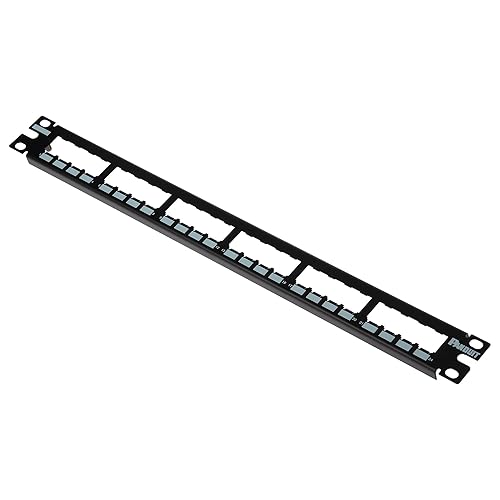 Panduit CP24BLY 24-Port Flat Patch Panel, Black