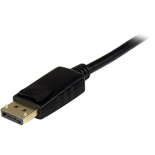 StarTech.com 3ft (1m) DisplayPort to HDMI Cable - 4K 30Hz - DisplayPort to HDMI Adapter Cable - DP 1.2 to HDMI Monitor Cable Converter - Latching DP Connector - Passive DP to HDMI Cord (DP2HDMM1MB)