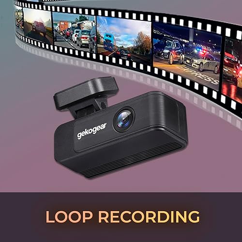 GekoGear Orbit D410 Dual Channel Dash Cam - 4K Front Camera, 1080P Rear Camera, 1.5” Display, G-Sensor, Wi-Fi, Includes 32GB MicroSD Card, Supports up to 256GB Storage
