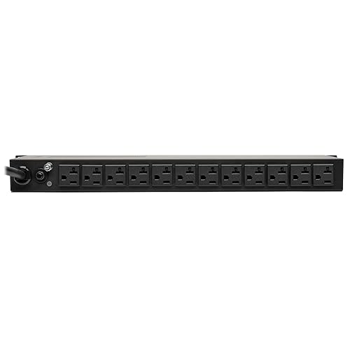 Tripp Lite PDU 1.92kW, 120V, Single-Phase Basic PDU with Isobar Surge Protection - 3840 Joules, 14 Outlets, L5-20P Input (5-20P Adapter), 15 ft. Cord, 1U (PDUH20-ISO)