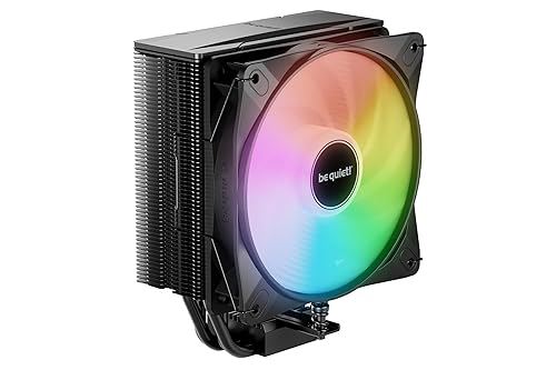 be quiet Pure Rock 3 LX CPU Air Cooler | 4 High Performance 6mm Heat Pipes with HDT Technology | 120mm Quiet ARGB PWM Fan | AMD:AM4 AM5/Intel LGA 1700/1150/1151/1200 | Black | BK040