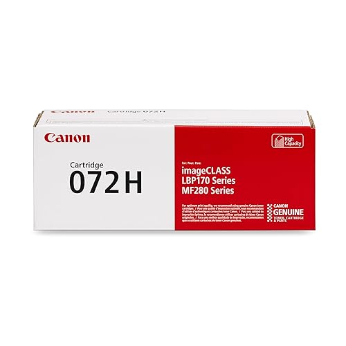 Canon Genuine 072 Black Toner Cartridge High Capacity Compatible with MF280 Series and LBP172dw
