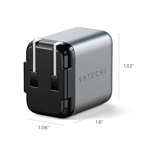 Satechi 20W USB C PD Wall Charger – Supports Power Delivery – Compatible with 2022 iPad Air M1, 2021 iPad Pro M1, iPhone 15 Pro Max/15 Pro/15/15 Plus, iPhone 14 Pro Max/14 Pro/14/14 Plus (US)