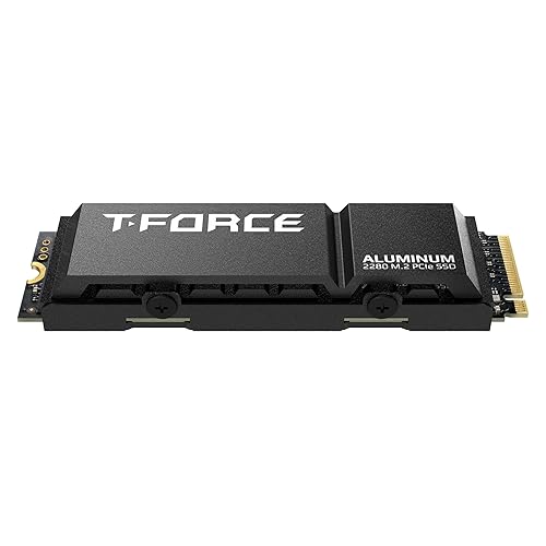 TEAMGROUP T-Force G70 PRO Aluminum Heatsink 1TB DRAM SLC Cache 3D TLC NAND NVMe InnoGrit PCIe Gen4x4 M.2 2280 Gaming Internal SSD Works with PS5 Read/Write 7400/6200 MB/s TM8FFH001T0C128 1TB G70 PRO w/ Heatsink