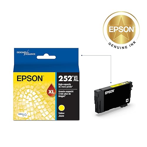 Epson T252XL420-S T252XL420 DURABrite Ultra High Capacity Cartridge Ink, Yellow Yellow Ink
