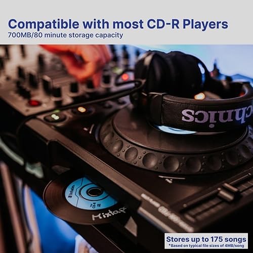 Verbatim CD-R 80min 52X with Digital Vinyl Surface - 10pk Bulk Box 10 Discs - Bulk Box Branded