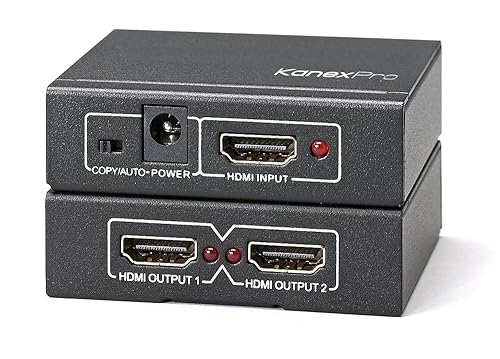 Kanex Pro SP-HD1X24K 4K HDMI 2-Port Splitter,BLACK