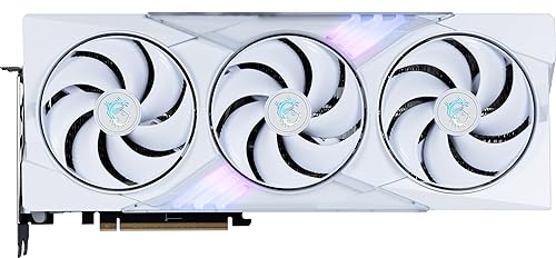 MSI GamingRTX 5070 TI 16G Gaming Trio OC White Graphics Card (16GB GDDR7, 256-bit, Extreme Performance: 2580 MHz, DisplayPort x 3 2.1a, HDMI 2.1b, NVIDIA Blackwell Architecture)