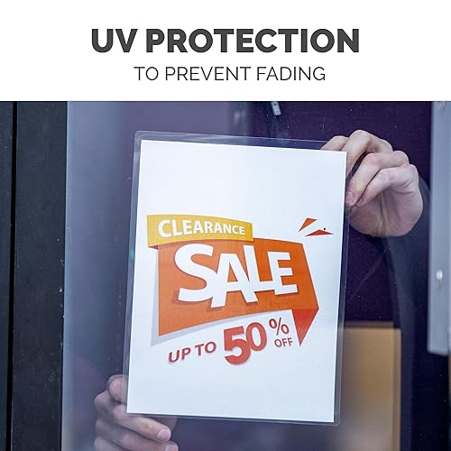 Fellowes 52040 Glossy Pouches - Letter, 5 mil, 100 Pack, Clear