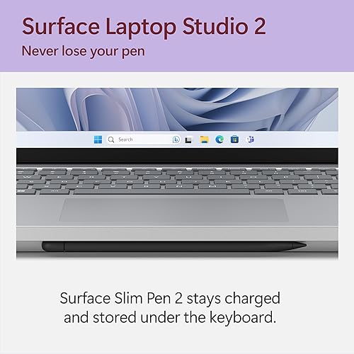 Microsoft Surface Laptop Studio 2 (2023) - 14.4 Touchscreen - Intel Core i7, 32GB RAM, NVIDIA RTX 2000 Ada, 1TB SSD, Windows 11, Platinum Color Copilot Intel i7 32 GB 1 TB NVIDIA® RTX™ 2000 Ada
