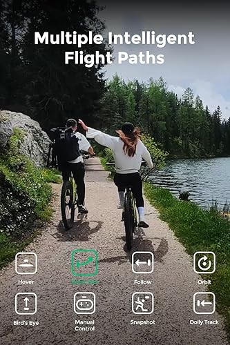 HOVERAir X1 Self-Flying Camera, Pocket-Sized Drone HDR Video Capture, Palm Takeoff, Intelligent Flight Paths, Follow-Me Mode, Foldable Action Camera with Hands-Free Control White (Combo) Combo White