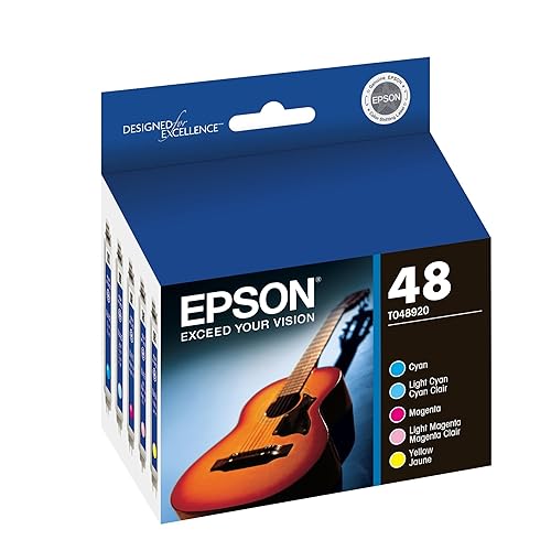 Epson 48 T048920 Inkjet Cartridge Colour Multipack -1 Cyan/1 Light Cyan/1 Magenta/1 Light Magenta/1 Yellow Multicolor